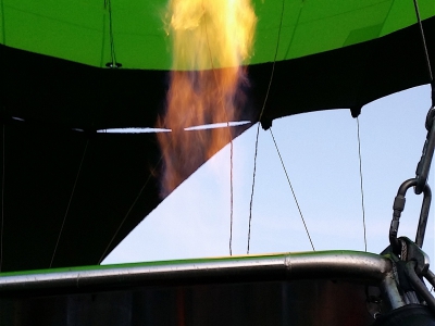 Befeuerung des Kermi Ballons
